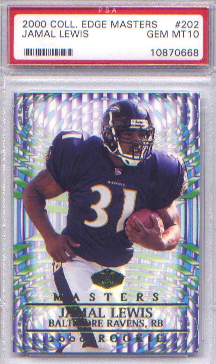 2000 Collector's Edge Masters #202 Jamal Lewis RC PSA 10 product photo